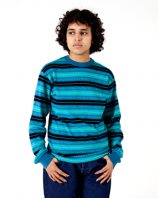 Jacquard Stripe LS Tee