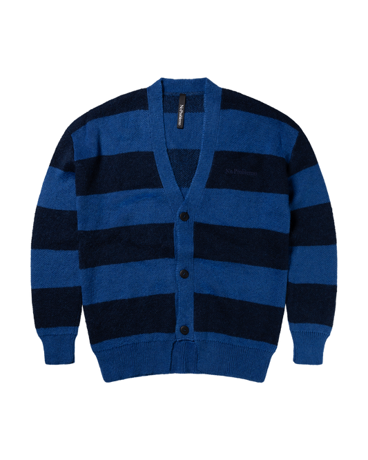 Striped Mohair Oversized Cardigan