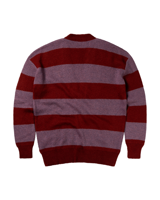 Striped Mohair Oversized Cardigan