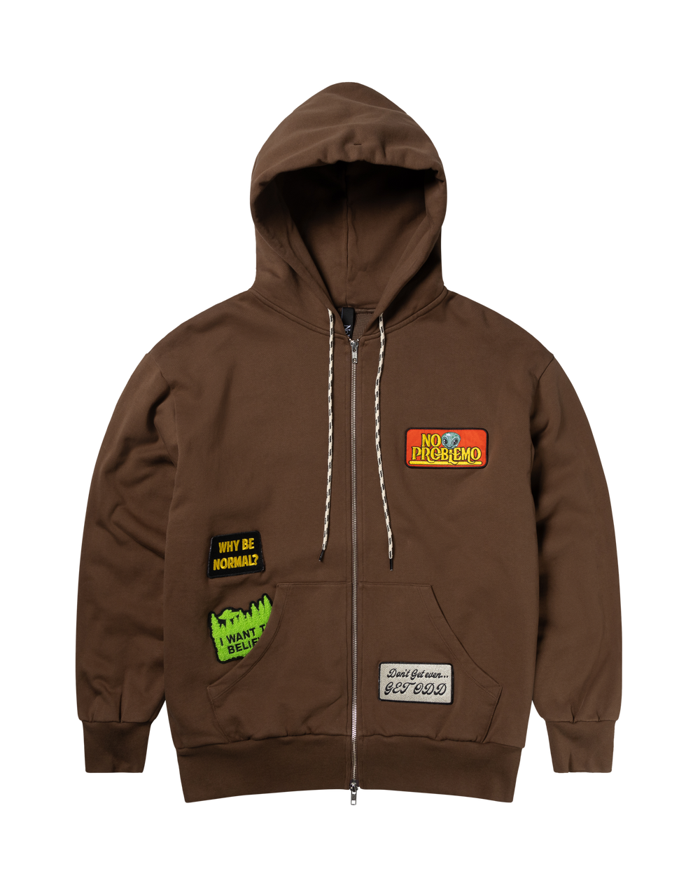 Sticker Zip Thru Hoodie