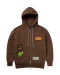Sticker Zip Thru Hoodie