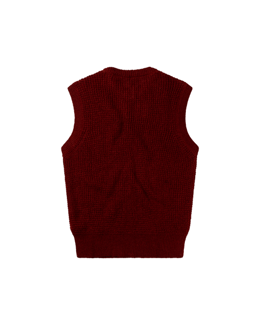 Waffle Knit Sweater Vest