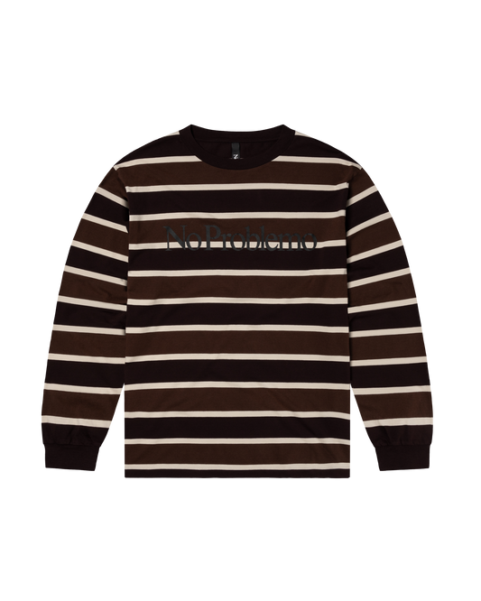 No Problemo Striped LS Tee