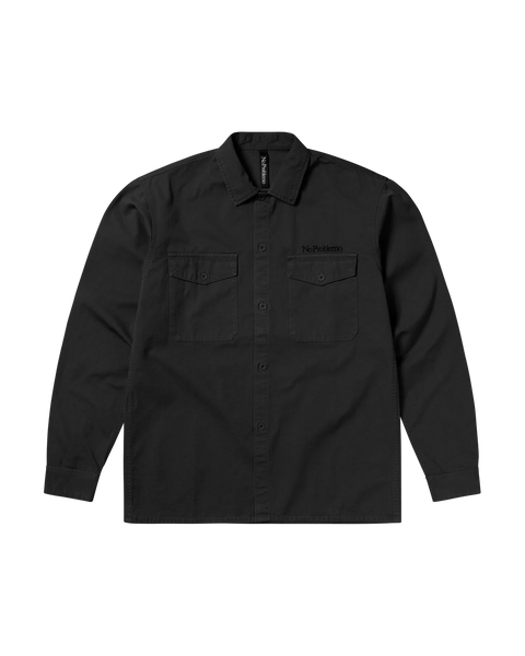 Mini Problemo Ripstop LS Work Shirt Black – No Problemo
