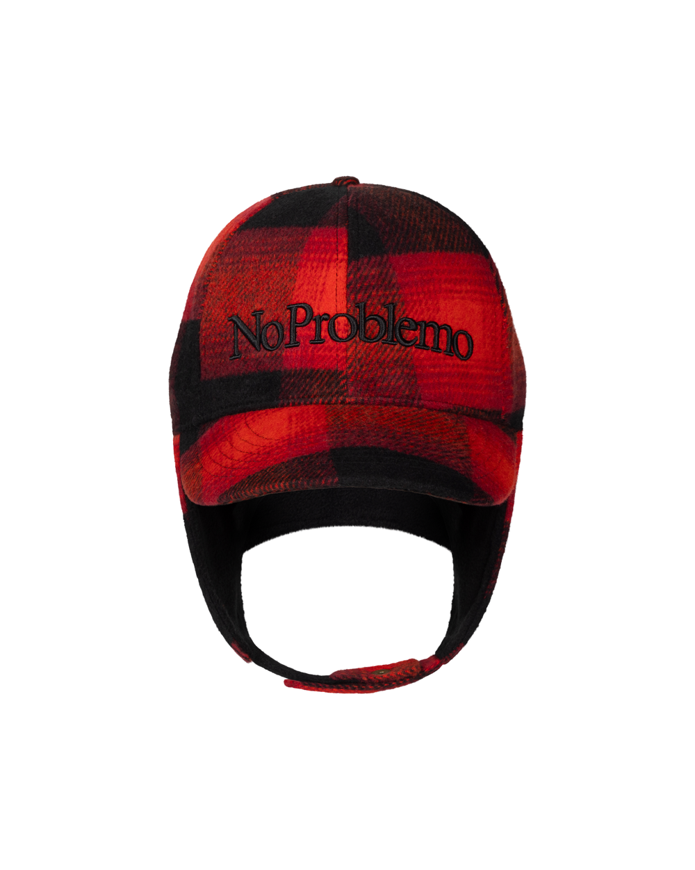 No Problemo Plaid Flap Cap