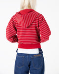 Mini Problemo Stripe Zip Hoodie