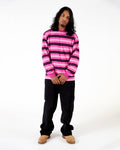 Jacquard Stripe LS Tee