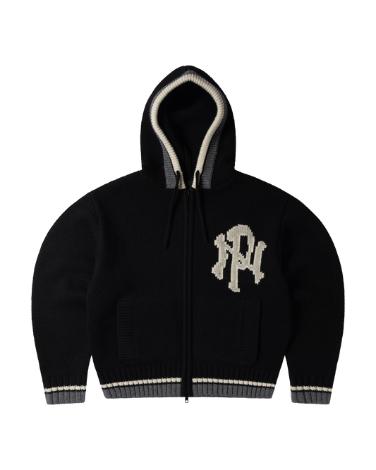 NYP Varsity Zip Through Knit