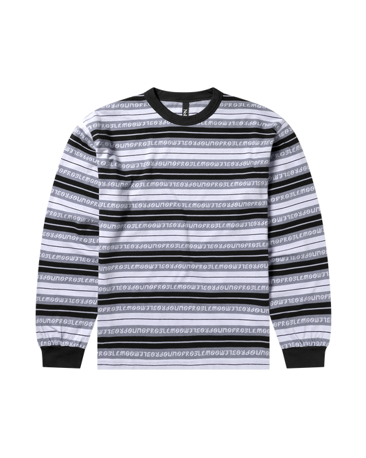 Jacquard Stripe LS Tee