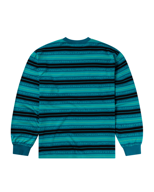 Jacquard Stripe LS Tee