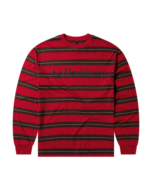 No Problemo Striped LS Tee