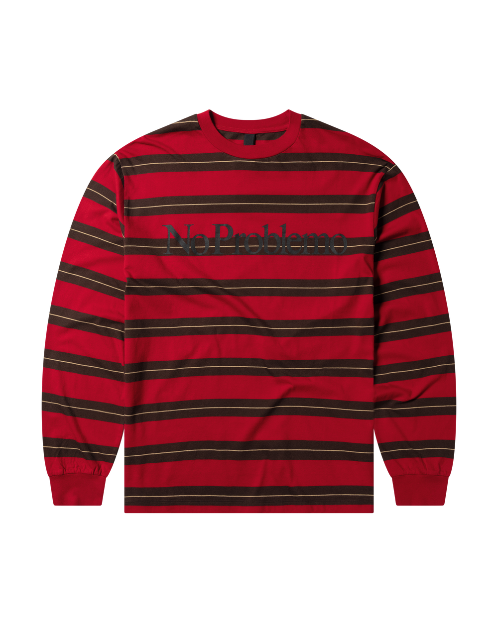 No Problemo Striped LS Tee