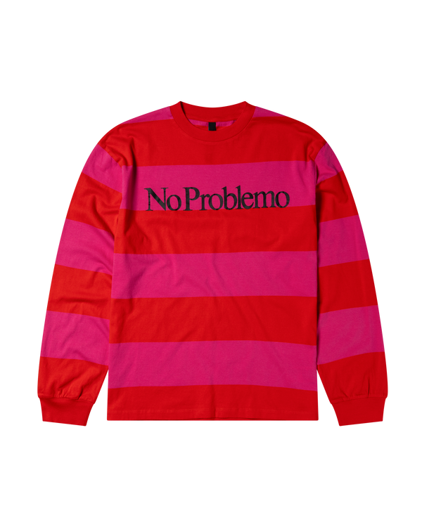 No Problemo Striped LS Tee