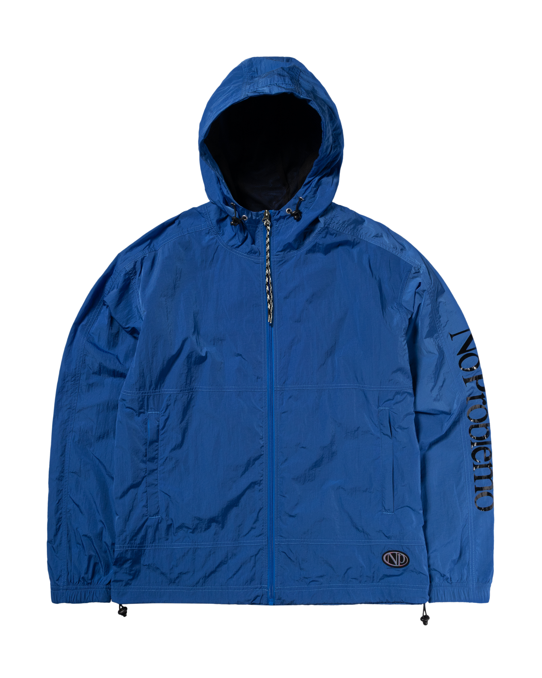 NP Contrast Nylon Jacket Blue – No Problemo