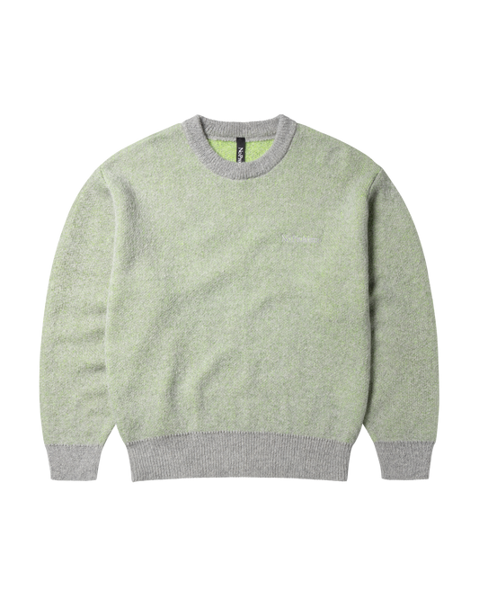 No Problemo Brushed Mohair Crew Neck Knit